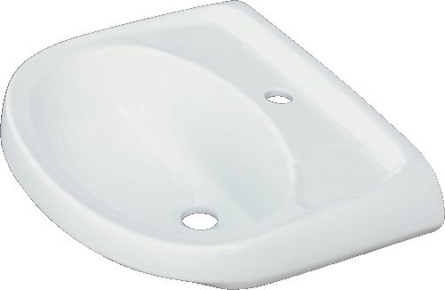 Умывальник БРАВО, бел с отв, 1/вел б/к ЛОБНЯ (500х380) (ЖЦ)