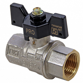 -- Кран шар. усил. 1/2" г-г  PROFESSIONAL, ник., бабочка, полнопрох. U-TEC -- Кран шар. усил. 1/2" г-г  PROFESSIONAL, ник., бабочка, полнопрох. U-TEC