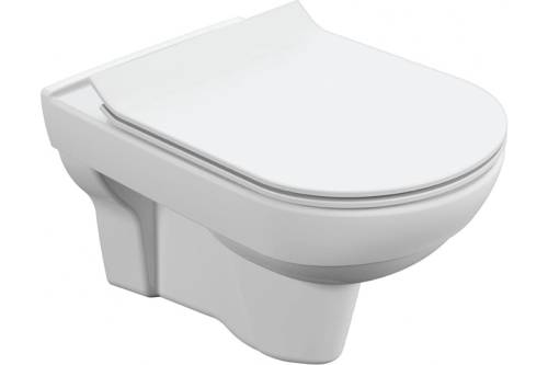 Унитаз подвесной, CITY Clean On DPL EO slim (сиденье Cersanit) Унитаз подвесной, CITY Clean On DPL EO slim (сиденье Cersanit)