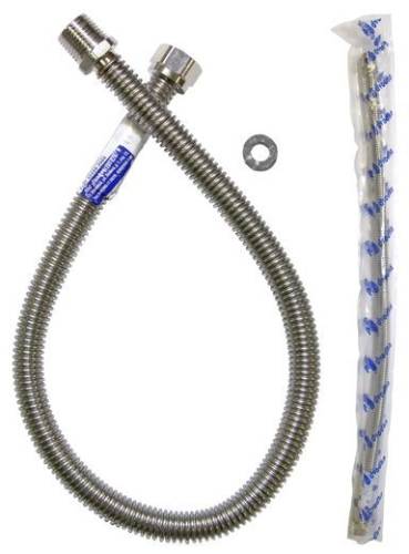 Подводка сильфонная для воды 1/2" 0.5 м, г-ш, нерж. сталь, "PODVODKA"