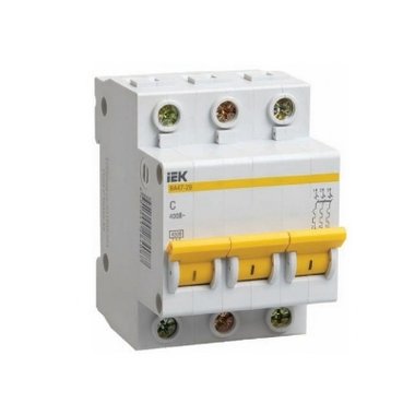 Автомат выключатель ВА47-29 3Р 50А 4,5кА х-ка C IEK