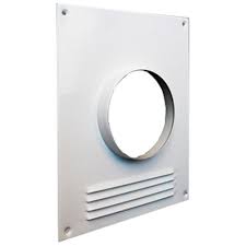 Торцевая площадка с решёткой для воздуховода, пластик, 100 мм, ПЛАНЕТА 