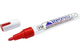 Строительный маркер-краска vertextools красный 12 шт 0020-03 Строительный маркер-краска vertextools красный 12 шт 0020-03