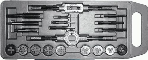 Набор лерок и метчиков /20шт./  Профи (70805) Набор лерок и метчиков /20шт./  Профи (70805)