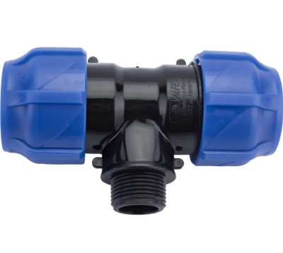 Тройник PE 25*1" нар. VF ПНД