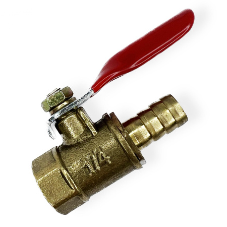 Краник шар. ARMA внут. резьба 1/4", елочка 8мм, латунь