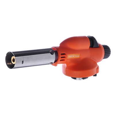 Газовая горелка с пьезо, свободн. вращ., цанг.захват, шир. сопло, пласт.,латунь; 15,5х4,5х5см Газовая горелка с пьезо, свободн. вращ., цанг.захват, шир. сопло, пласт.,латунь; 15,5х4,5х5см