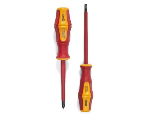 Отвертка диэлектрическая "Профи" PZ1*80 (КВТ) Отвертка диэлектрическая "Профи" PZ1*80 (КВТ)