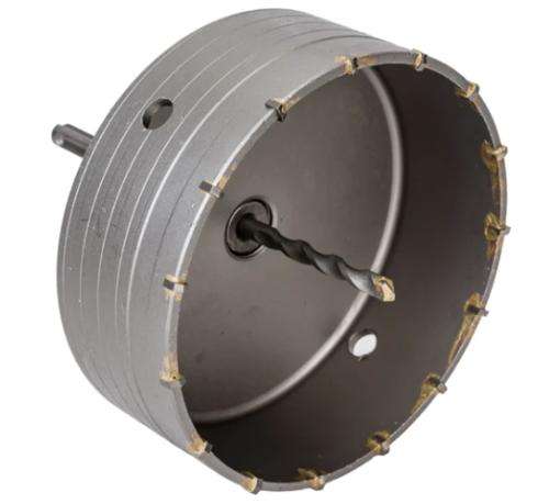 Коронка твердосплавная по бетону 150 мм в сборе с хвостовиком SDS+ 110 мм Резолюкс Коронка твердосплавная по бетону 150 мм в сборе с хвостовиком SDS+ 110 мм Резолюкс