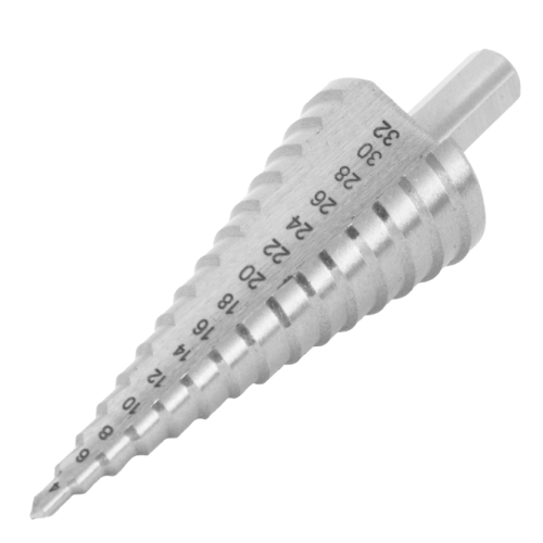 Сверло ступенчатое по металлу 15 ступеней 4-32 мм 370102