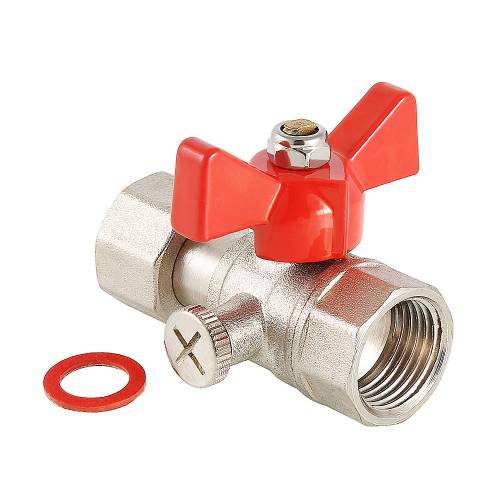 Кран шаровой 1/2" х 1/4" г-г для манометра VALTEC Кран шаровой 1/2" х 1/4" г-г для манометра VALTEC