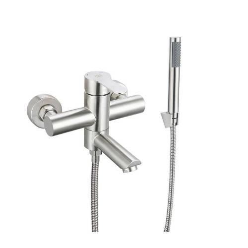 Смеситель для ванны с душем РМС SUS124-009E Нержавеющая сталь