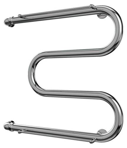 TERMINUS Полотенцесушитель M-образный с полочкой 500 х 600мм d32 (1") (ЖЦ)