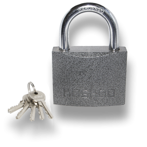 Замок навесн., полимерн., 75мм