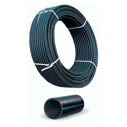 Труба ПЭ100 20*2,0 SDR11, PN16 хол.вода бухта 50м черн с син.полос. ПНД, 252100624