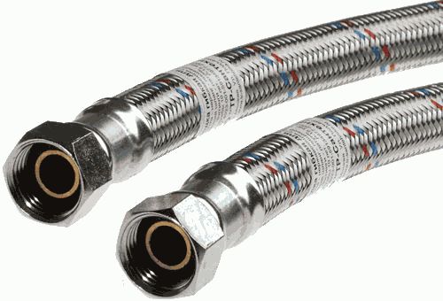 Подводка воды, ГИГАНТ, 1", 1,0 м, г - г, нерж."TР-САНТЕХНИКА"