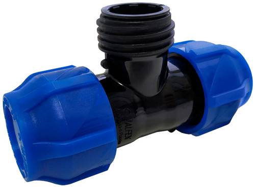 Тройник компресс. PE 32*3/4" НАР. VF ПНД