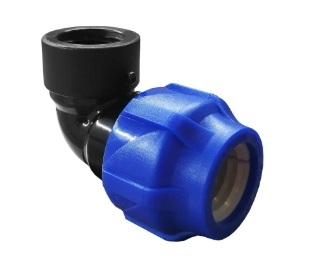 Угольник (отвод) компресс. PE 20*1/2" ВН. VF ПНД