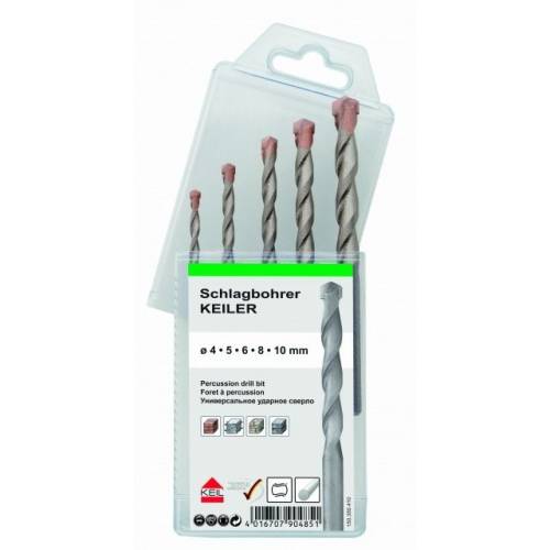 Сверло ударное универсальное "KEILER" 5 штук (4,5,6,8,10) KEIL, Германия Сверло ударное универсальное "KEILER" 5 штук (4,5,6,8,10) KEIL, Германия
