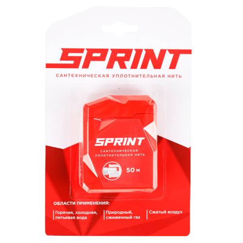 Нить для герметизации резьбы Sprint 50м бокс, блистер Нить для герметизации резьбы Sprint 50м бокс, блистер