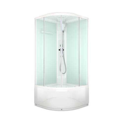 Кабина CLASSICA 90х90 высокий, мат.стекло, бел.стен., бел.проф. MB01029 (DS01DS99HWM00) (ЖЦ)
