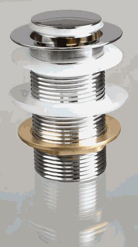 Донный клапан Click-Clack chrome Terma 10104 с маленькой кнопкой