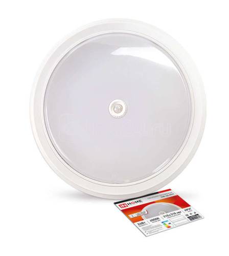 Светильник светод. СПБ-2Д-КРУГ 24Вт 230В 4000К 1700лм 310мм с датчиком бел. IN HOME 46906120207