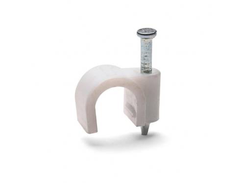 Скоба круглая пластиковая 5мм, 30шт