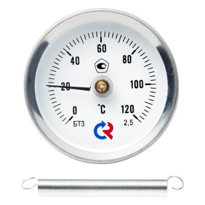 Термометр БТ-30 накладной, 1/2", 0-120* (ЖЦ) Термометр БТ-30 накладной, 1/2", 0-120* (ЖЦ)