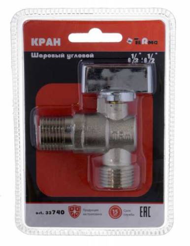 Бытовой кран шар. угловой 1/2"х1/2" ш-ш 740, TRm 33740 Бытовой кран шар. угловой 1/2"х1/2" ш-ш 740, TRm 33740