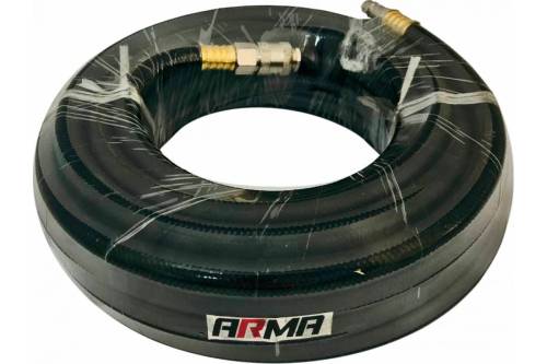 Шланг ARMA черный резиновый армированный с быстросъемными соединениями профи 6*13*15м