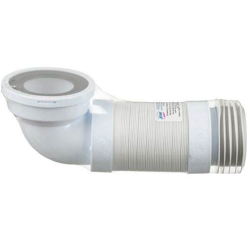 Слив для унитаза K729R, 320-750 мм, 90 град., с резиновой мембраной и манжетой, АНИ ПЛАСТ  Слив для унитаза K729R, 320-750 мм, 90 град., с резиновой мембраной и манжетой, АНИ ПЛАСТ