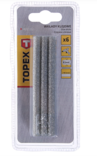 Стержни клеевые 8x100 мм серебряные 6 шт. Стержни клеевые 8x100 мм серебряные 6 шт.