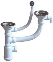 Сифон двойной GRAND 31/2 ЭКОНОМ 391-11-24 с кругл. пер. и отводом