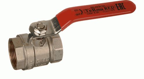 Кран шар. 1 1/4" г-г  рычаг, лат. ник. Terma RED 31036