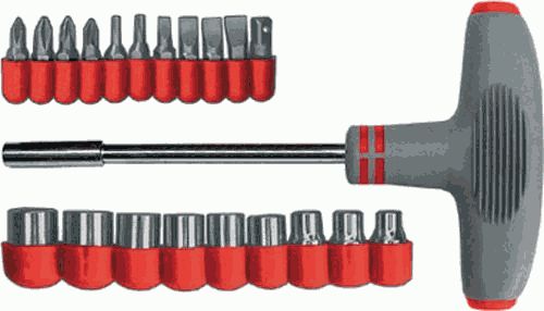 Отвёртка Т-образная с набором бит 20 штук (56232) (ЖЦ) Отвёртка Т-образная с набором бит 20 штук (56232) (ЖЦ)