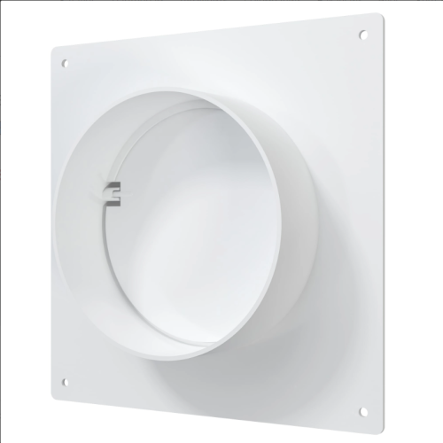 Площадка торцевая SKNPO фланец D100 соединитель обр.клапан 150x135 пластик ERA