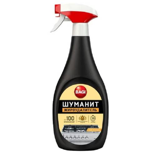 БАГИ Шуманит-спрей д/удал.Жиров д/кух.плит 400мл. *1/12