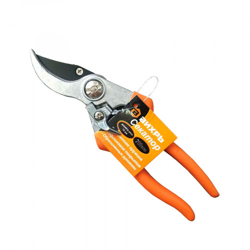 Секатор 200мм., возвратная пружина, тефлоновое покрытие, эргономичные обрезиненные рукоятки Вихрь Секатор 200мм., возвратная пружина, тефлоновое покрытие, эргономичные обрезиненные рукоятки Вихрь