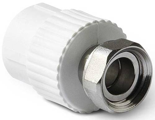 Муфта комб.  с накидной гайкой  20*1/2", КРОСС ПП