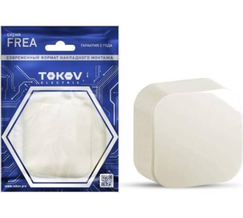Выключатель 1-кл. ОП Frea 10А IP20 250В АБС-пластик беж. TOKOV ELECTRIC TKE-FR-V1-C02