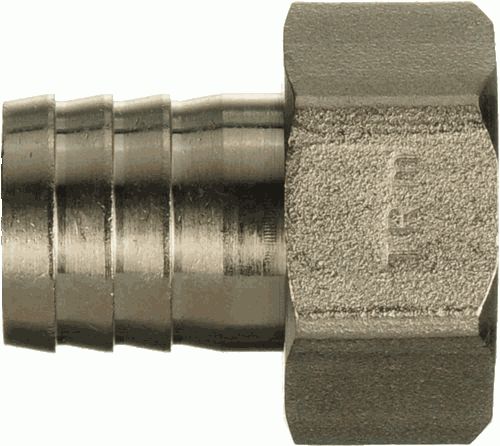 Переходник для резин. шланга  1" г - 25 мм,  ник.лат., TRm 06239