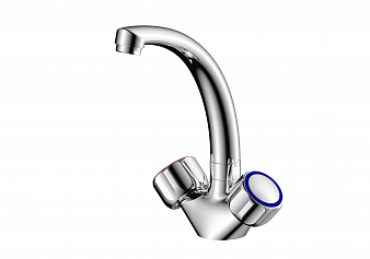 ARGO 032 DORIA-S Смеситель для кухни, короткий излив, 1/2" керамика