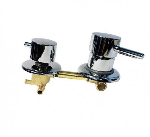 Смеситель на 3 режима, 120 мм, под хомут для душевой кабины (пластик)