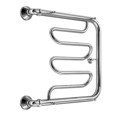 MELODIA Полотенцесушитель Foxtrot Plus МП-образный с полочкой 600 x 500мм 1" MTRFP6050