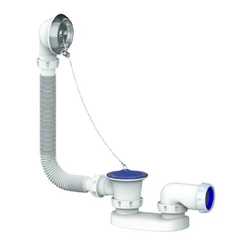 ОБВЯЗКА Unicorn S15 сифон д/ванны и глуб. поддона с перел. винт 6*40 с чашками из нерж.стали 