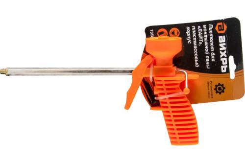 Пистолет для монтажной пены Вихрь ЛАЙТ, пластмассовый корпус 73/3/6/6 Пистолет для монтажной пены Вихрь ЛАЙТ, пластмассовый корпус 73/3/6/6