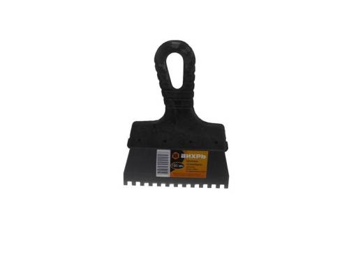 ВИХРЬ Шпатель зубчатый нерж.cталь пластиковая рукоятка 6х6 мм, 150мм ВИХРЬ Шпатель зубчатый нерж.cталь пластиковая рукоятка 6х6 мм, 150мм