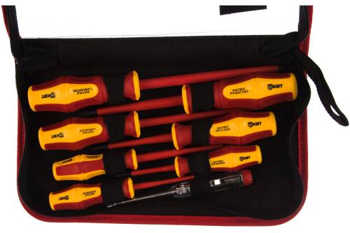 Набор диэлектрических отверток "Профи" НИО-08 КВТ 78619  Набор диэлектрических отверток "Профи" НИО-08 КВТ 78619