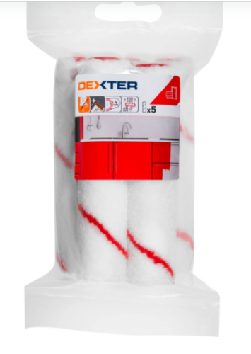 Валик для лака Dexter 110Мм 5 шт., 828254